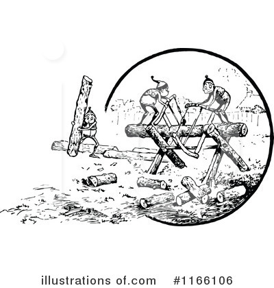 Royalty-Free (RF) Logging Clipart Illustration by Prawny Vintage - Stock Sample #1166106