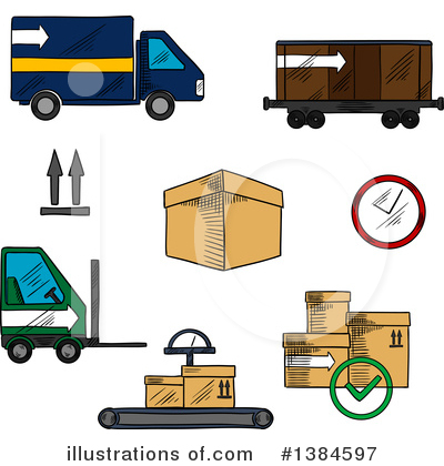 Royalty-Free (RF) Logistics Clipart Illustration by Vector Tradition SM - Stock Sample #1384597