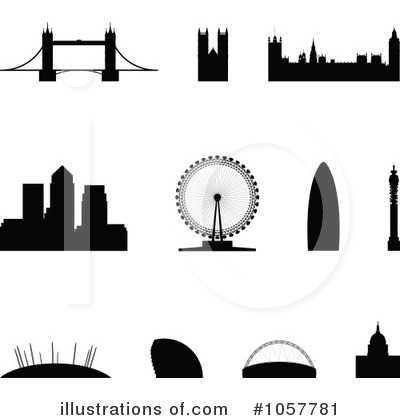 London Skyline Clipart #1057781 by cidepix