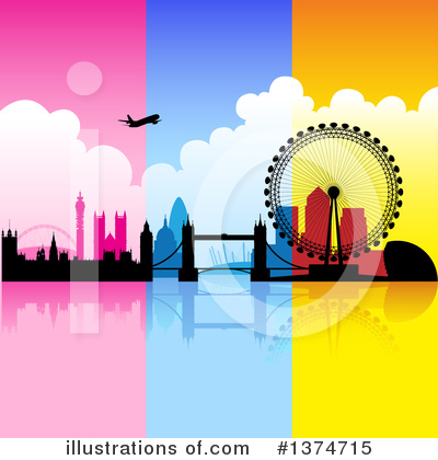 London Skyline Clipart #1374715 by cidepix