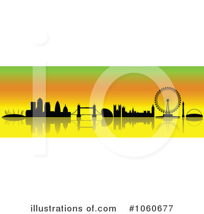 Royalty-Free (RF) London Skyline Clipart Illustration by cidepix - Stock Sample #1060677