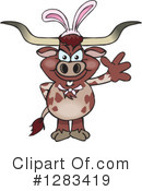 Longhorn Clipart #1283419 by Dennis Holmes Designs