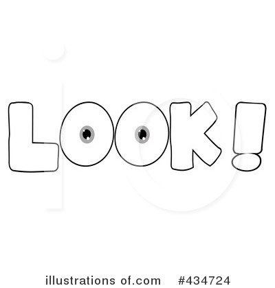 Look Clipart #434724 by Hit Toon