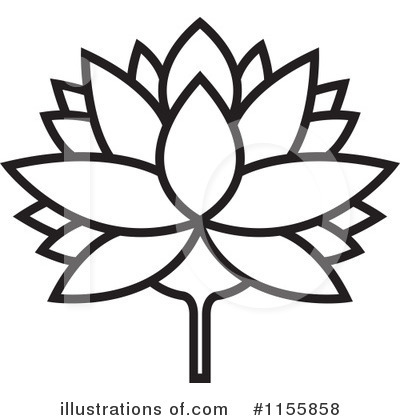 Royalty-Free (RF) Lotus Clipart Illustration by Lal Perera - Stock Sample #1155858