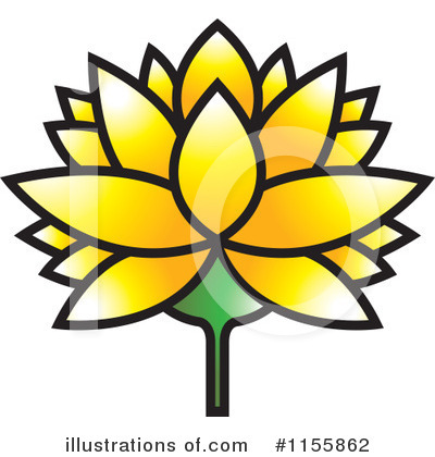 Royalty-Free (RF) Lotus Clipart Illustration by Lal Perera - Stock Sample #1155862