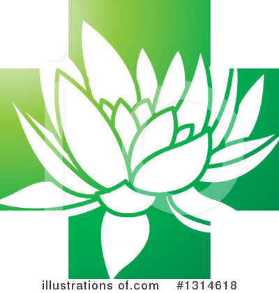 Lotus Flower Clipart #1314618 by Lal Perera