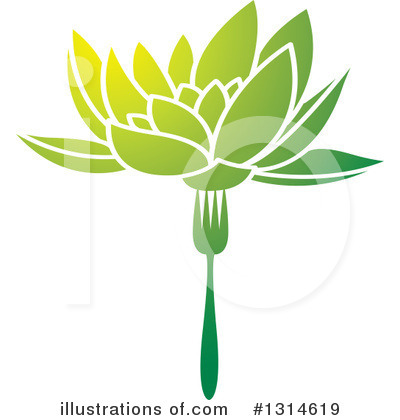Royalty-Free (RF) Lotus Clipart Illustration by Lal Perera - Stock Sample #1314619