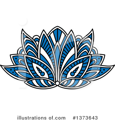 Henna Flower Clipart #1373643 by Vector Tradition SM
