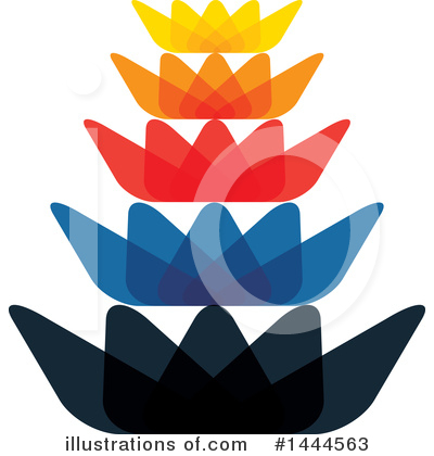 Royalty-Free (RF) Lotus Clipart Illustration by ColorMagic - Stock Sample #1444563