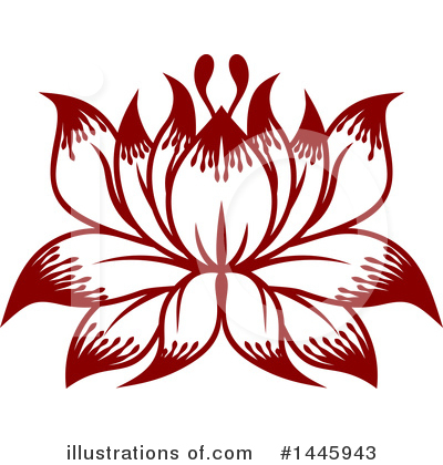 Royalty-Free (RF) Lotus Clipart Illustration by AtStockIllustration - Stock Sample #1445943