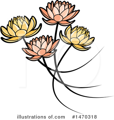 Royalty-Free (RF) Lotus Clipart Illustration by Lal Perera - Stock Sample #1470318