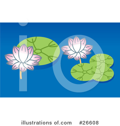 Royalty-Free (RF) Lotus Clipart Illustration by NoahsKnight - Stock Sample #26608