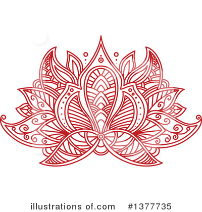 Lotus Flower Clipart #1377735 by Vector Tradition SM