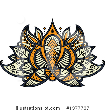 Lotus Flower Clipart #1377737 by Vector Tradition SM