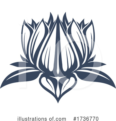 Royalty-Free (RF) Lotus Flower Clipart Illustration by Vector Tradition SM - Stock Sample #1736770