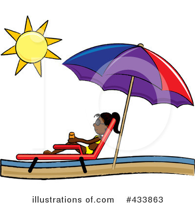 Beach Umbrella Clipart #433863 by Pams Clipart