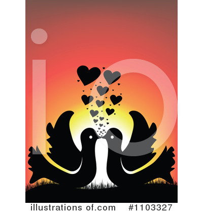 Love Birds Clipart #1103327 by Andrei Marincas