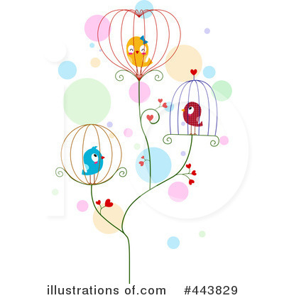 Royalty-Free (RF) Love Birds Clipart Illustration by BNP Design Studio - Stock Sample #443829