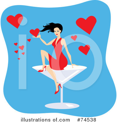 Royalty-Free (RF) Love Clipart Illustration by Monica - Stock Sample #74538