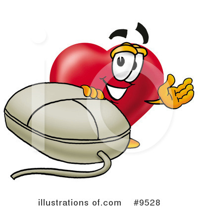 Royalty-Free (RF) Love Heart Clipart Illustration by Mascot Junction - Stock Sample #9528