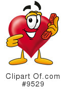 Love Heart Clipart #9529 by Mascot Junction