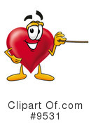 Love Heart Clipart #9531 by Mascot Junction