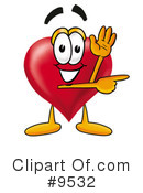 Love Heart Clipart #9532 by Mascot Junction