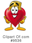 Love Heart Clipart #9536 by Mascot Junction