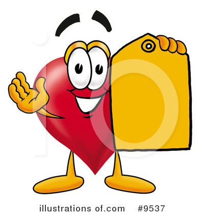 Royalty-Free (RF) Love Heart Clipart Illustration by Mascot Junction - Stock Sample #9537