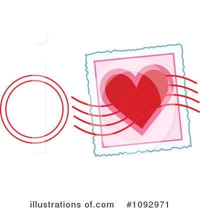 Royalty-Free (RF) Love Letter Clipart Illustration by Maria Bell - Stock Sample #1092971