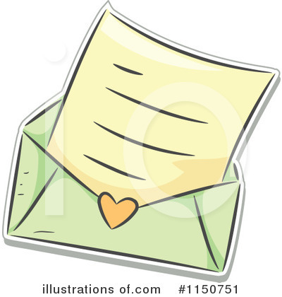Royalty-Free (RF) Love Letter Clipart Illustration by BNP Design Studio - Stock Sample #1150751