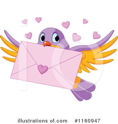 Royalty-Free (RF) Love Letter Clipart Illustration by Pushkin - Stock Sample #1160947