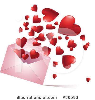Royalty-Free (RF) Love Letter Clipart Illustration by Pushkin - Stock Sample #86583