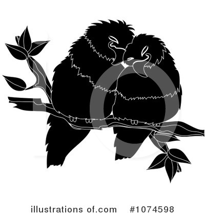 Lovebirds Clipart #1074598 by Pams Clipart