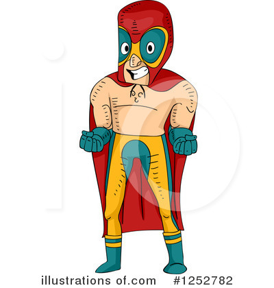 Royalty-Free (RF) Luchador Clipart Illustration by BNP Design Studio - Stock Sample #1252782
