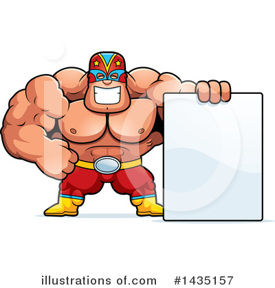 Wrestler Clipart #1435157 by Cory Thoman