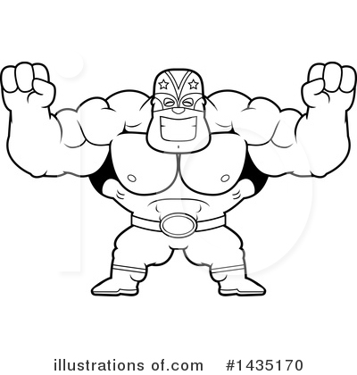 Luchador Clipart #1435170 by Cory Thoman