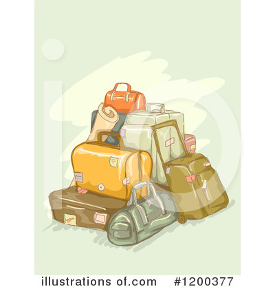 Royalty-Free (RF) Luggage Clipart Illustration by BNP Design Studio - Stock Sample #1200377