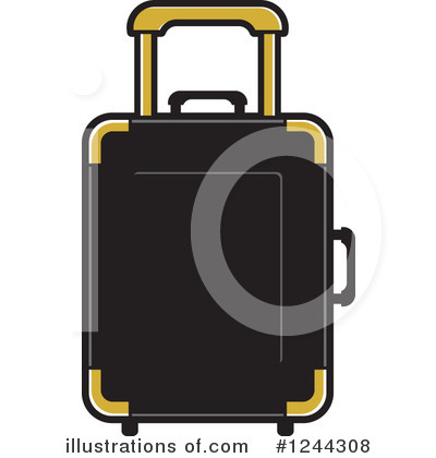 Royalty-Free (RF) Luggage Clipart Illustration by Lal Perera - Stock Sample #1244308