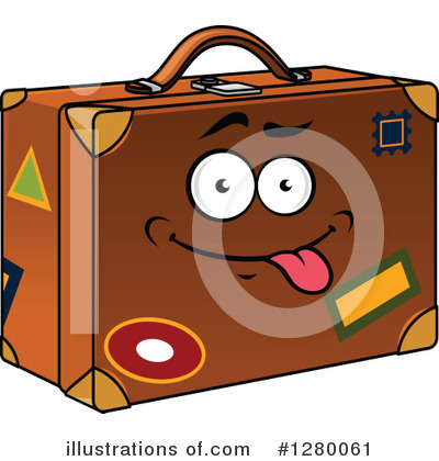 Luggage Clipart #1280061 by Vector Tradition SM