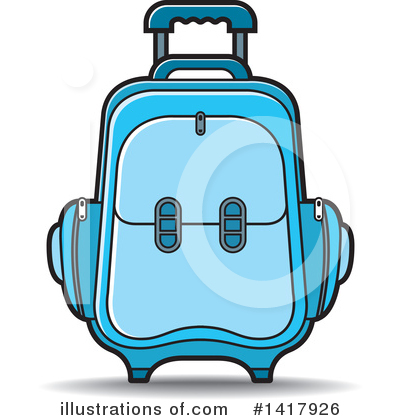 Royalty-Free (RF) Luggage Clipart Illustration by Lal Perera - Stock Sample #1417926