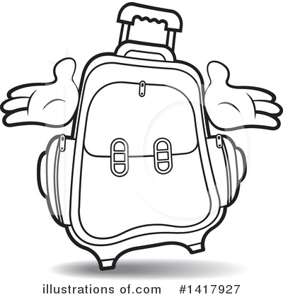 Royalty-Free (RF) Luggage Clipart Illustration by Lal Perera - Stock Sample #1417927