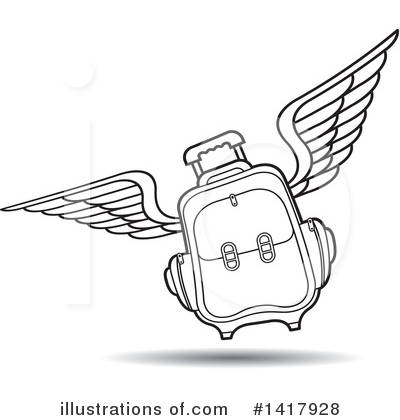 Royalty-Free (RF) Luggage Clipart Illustration by Lal Perera - Stock Sample #1417928