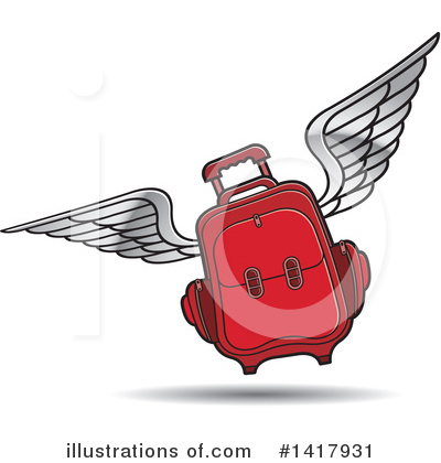 Royalty-Free (RF) Luggage Clipart Illustration by Lal Perera - Stock Sample #1417931