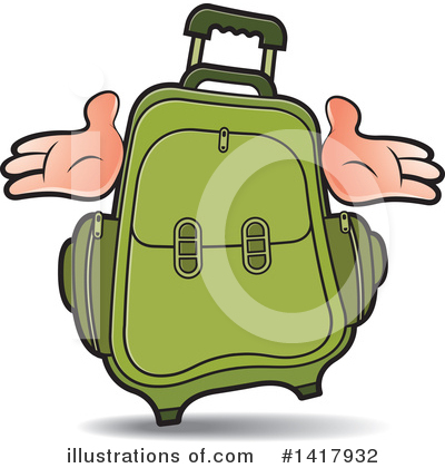 Royalty-Free (RF) Luggage Clipart Illustration by Lal Perera - Stock Sample #1417932
