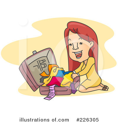 Royalty-Free (RF) Luggage Clipart Illustration by BNP Design Studio - Stock Sample #226305