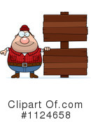Lumberjack Clipart #1124658 by Cory Thoman