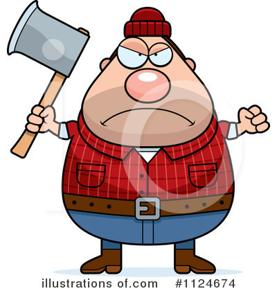 Royalty-Free (RF) Lumberjack Clipart Illustration by Cory Thoman - Stock Sample #1124674