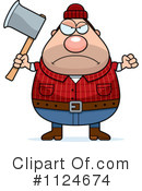 Lumberjack Clipart #1124674 by Cory Thoman