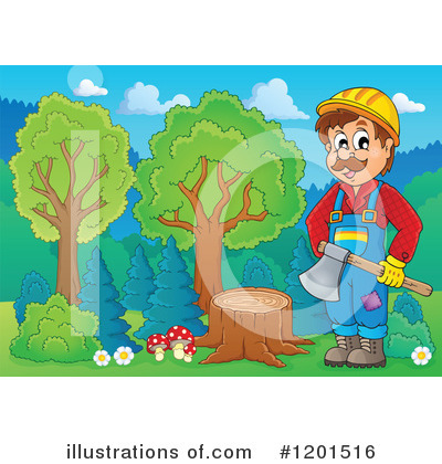 Tree Stump Clipart #1201516 by visekart
